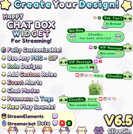 Chat &amp; Goal Widgets